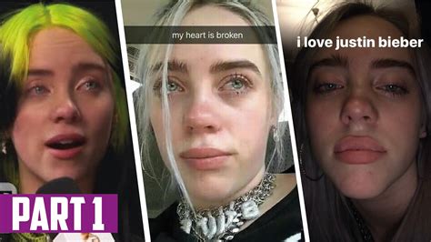 billie eilish crying compilation  sad part youtube