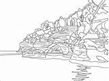 Lake Superior Coloring Michigan Arch Wave Marquette Cut Maps sketch template
