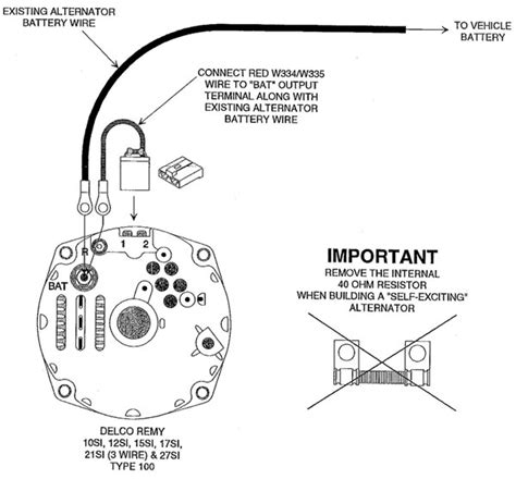 gm internally regulated alternator wiring diagram