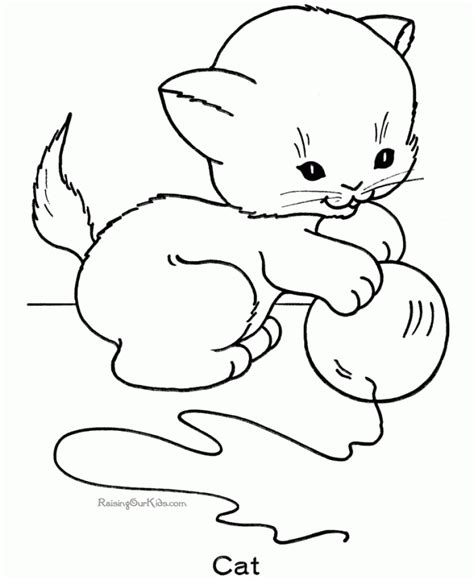kitty coloring pages  print