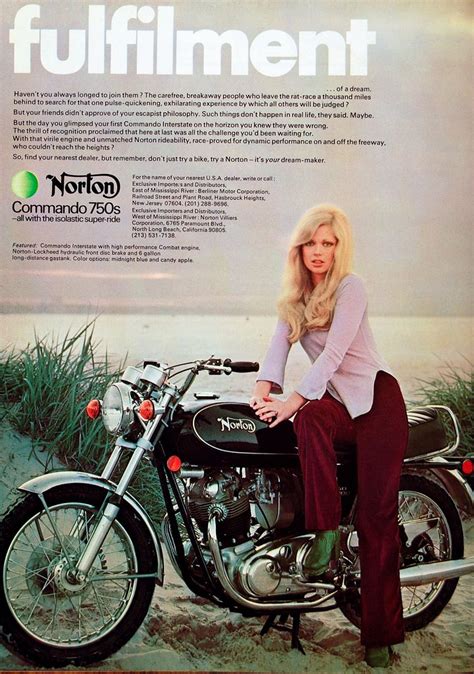 Flic Kr P 5dxwrd Vintage Advertisement Ad 1972 Norton