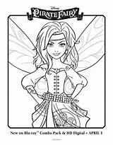Coloring Fairy Tinkerbell sketch template