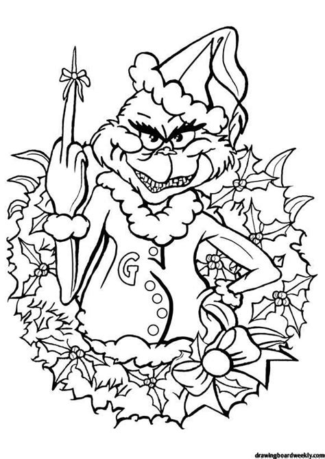grinch coloring page  grinch   fictional character created