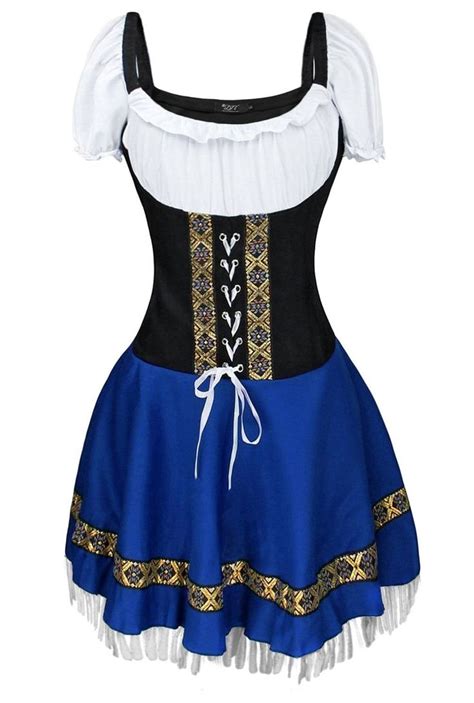 german beer girl costume dress bar maid fo bavarian wench oktoberfest