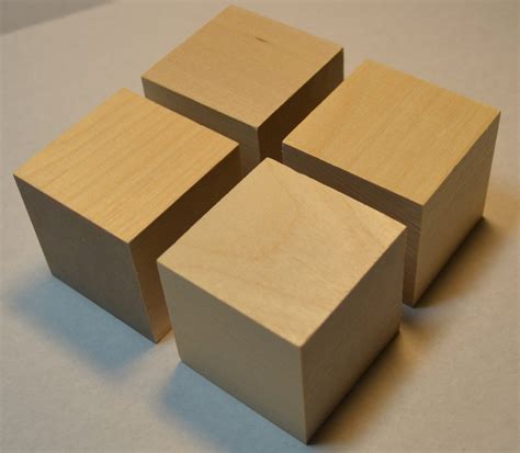 solid wood blocks set   unfinished wooden