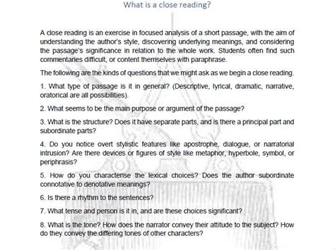 great gatsby close reading sample  explanation teaching resources