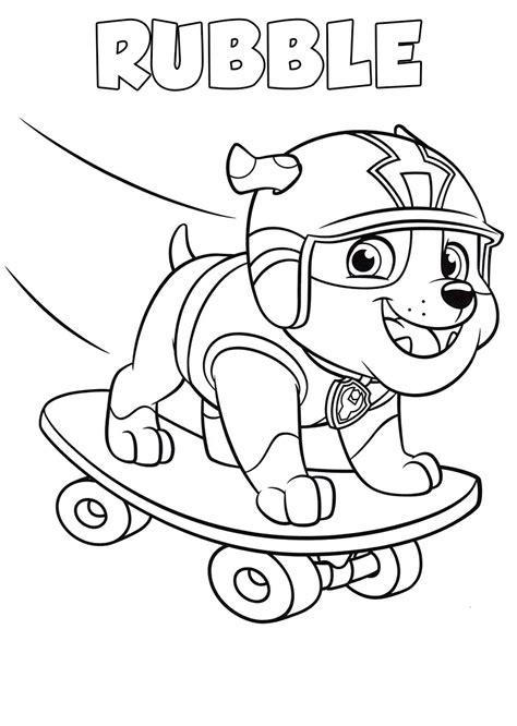 paw patrol coloring pages  pictures  printable