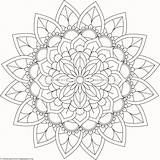Mandala Getcoloringpages Mandalas sketch template