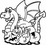 Dragon Cartoon sketch template
