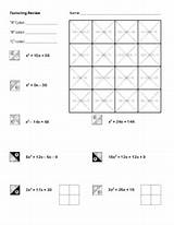 Algebra Factoring Math sketch template
