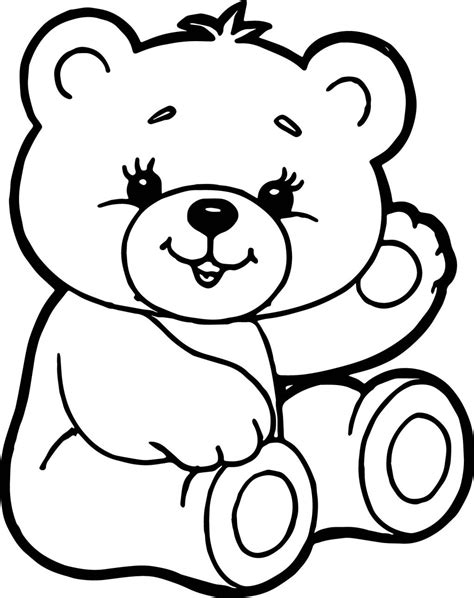 teddy bear drawing  heart    clipartmag
