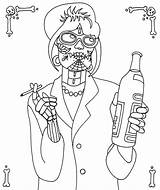 Coloring Pages Hipster Adults Dead Dia Muertos Los Color Printable October Print Getcolorings Patsy Yuccaflatsnm Popular sketch template