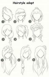 Coloring Lesson Kids Hair Style sketch template