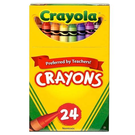 crayola crayons reg size  colors  box set   boxes walmartcom