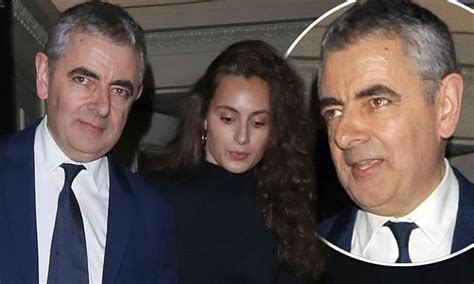 Rowan Atkinson And Daughter Lily Celebrate Johnny English