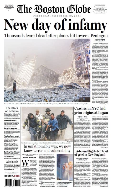 boston globe newspaper front page