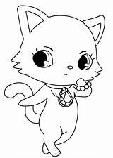 Jewelpet Coloring Pages Cartoons Coloriage Kb Drawing Drawings Popular Printable sketch template