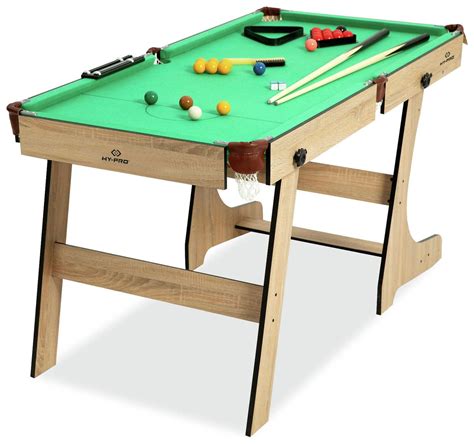 hy pro ft folding snooker  pool table reviews