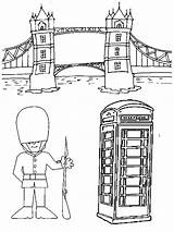 England Europa Coloring Coloriage Europe Coloriages London Engeland sketch template