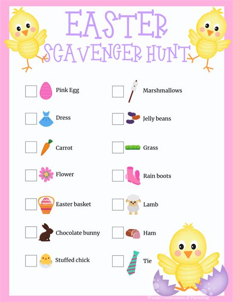 easter scavenger hunt with printable clues 99 printable