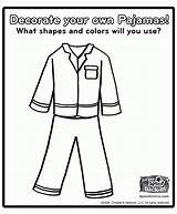 Pajama Coloring Pajamas Pages Polar Express Preschool Llama Red Template Party Activities Crafts Sheets Winter Christmas Kids Decorate Pj Printable sketch template