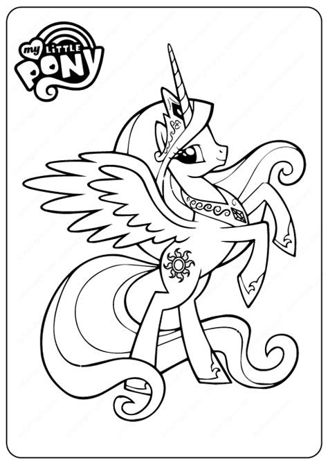 printable princess celestia  printable   pony coloring