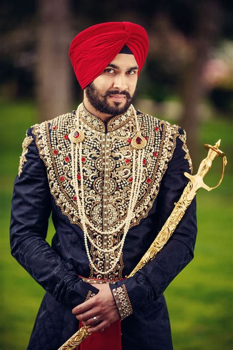 punjabi groom deo studios wedding outfits  groom indian groom