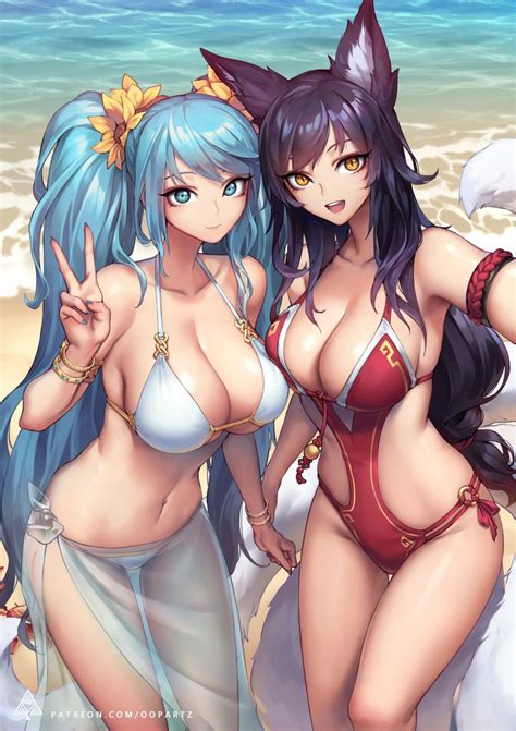 Ahri And Sona Buvelle League Of Legends Drawn By Oopartz