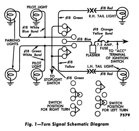 ford turn signal switch wiring diagram