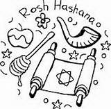 Rosh Hashanah Coloring Pages Printable Kids Jewish Children Printables Year Cards Colouring Shanah Ha Comments Coloringhome Leave sketch template