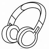 Headphones Coloring Headphone Drawing Head Clipart Bluetooth Colouring Pages Clip Foldable Wireless Transparent Microphone Volume Kid Printable Icon Line Earphones sketch template