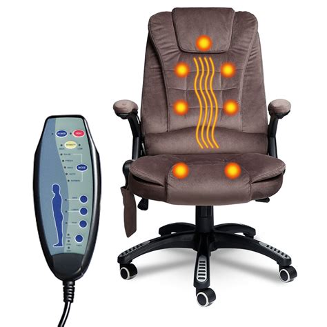 High Back Managerial Chair Ergonomic Fabric Vibrating