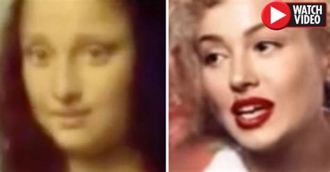 marilyn monroe and mona lisa filmed speaking in creepy deepfake video