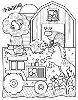 Farm Coloring Pages Printable Kids Animal Sheets Print Stephen Joseph Choose Board sketch template
