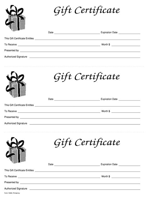 gift certificate templates printable calepmidnightpigco