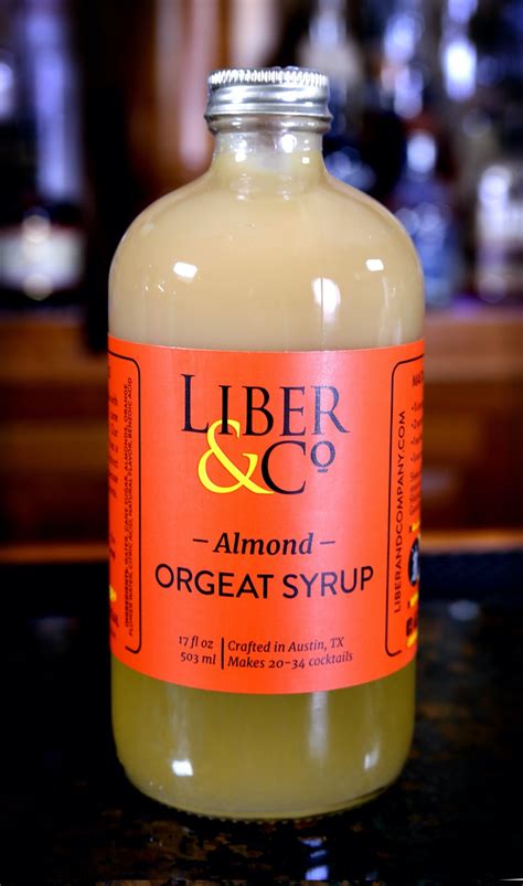 liber  almond orgeat syrup  oz awesome drinks