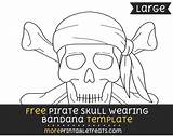 Bandana Pirate Skull Wearing Large Template Multiple Sizes Templates Them Medium Category Search Find Small sketch template