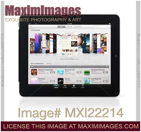 stock photo apple ipad  tablet app store maximimages