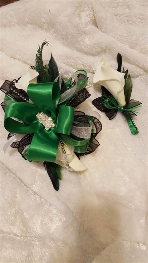 green prom corsage set  hen house designs wwwhenhousedesignsnet corsage prom prom