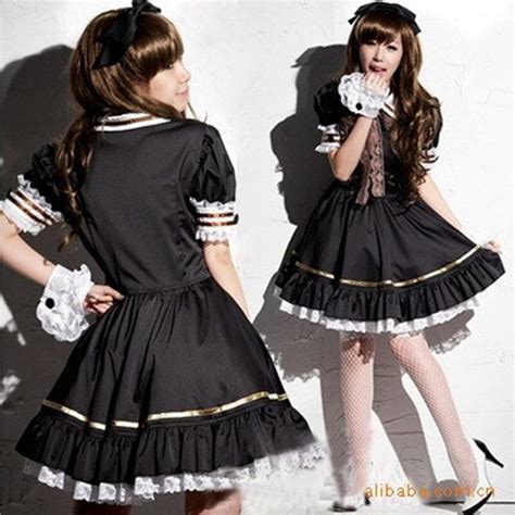 halloween kimono anime performance costume maid servant