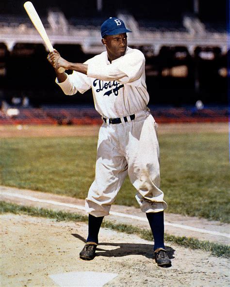jackie robinson of the brooklyn dodgers photograph by new