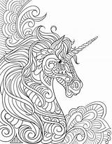 Mandala Unicornios Kleurplaat Unicornio Mandalas Dificiles Dibujoimagenes Adults Colo Unicorns Artículo Downloaden sketch template