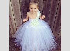 Flower Girl White Tulle flower girl Dress by CoutureTutusForYou