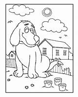 Coloring Pages Dog Biscuit Puppy Employ House Creative Time Clipart Library Colouring Children Comments sketch template