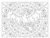 Moltres Mandala Windingpathsart sketch template