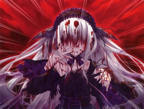 female crying blood anime wallpapers wallpaper cave