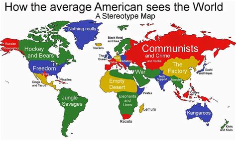 the 5 most infuriating stereotype maps of the world free printable maps