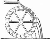 Wheel Water Overshot Clipart Drawing Etc Library Clip Cliparts Getdrawings Large sketch template