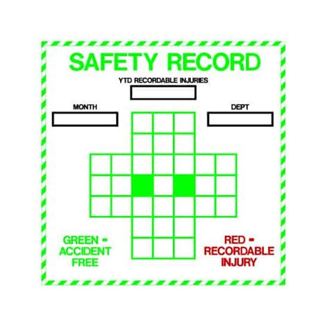 safety cross excel template