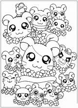 Coloring Kawaii Pages Print Simple Kids Coloriage sketch template